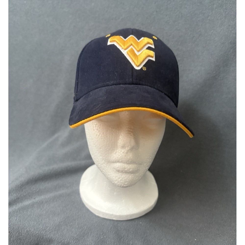Vintage Steve & Barry's West Virginia Mountaineers Hat Cap Navy Snapback Y2 NCAA